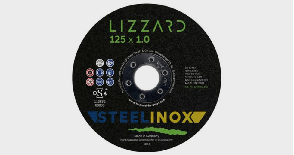 Rezna ploča čelik/inox 125 x 1,0 mm “BAU” – 25 kom.