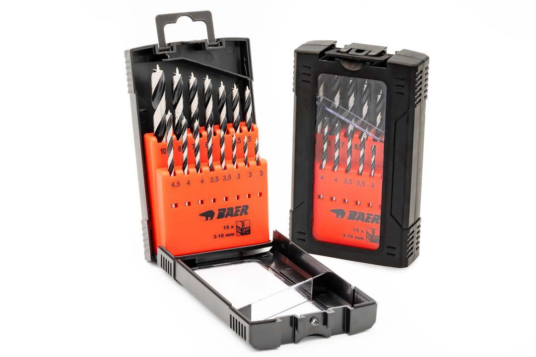 Burgije za drvo Set (15 kom.) 3 - 10 mm